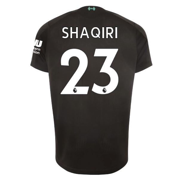 Trikot Liverpool NO.23 Shaqiri Ausweich 2019-20 Schwarz Fussballtrikots Günstig